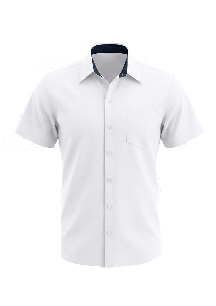 Opihi College SS Senior Shirt White/Navy